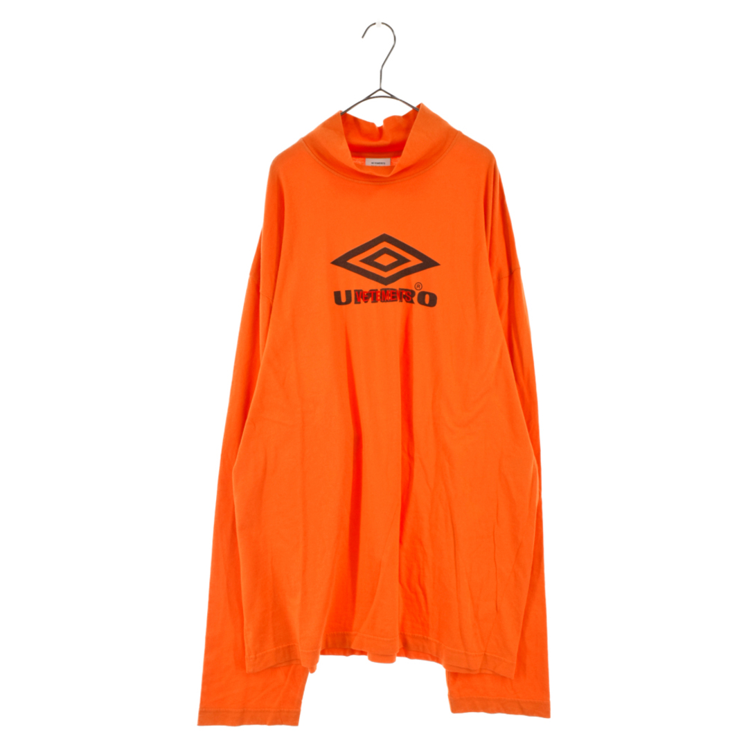 VETEMENTS ヴェトモン ×UMBRO ハイネック 長袖Tシャツ オレンジ MSS18TR40