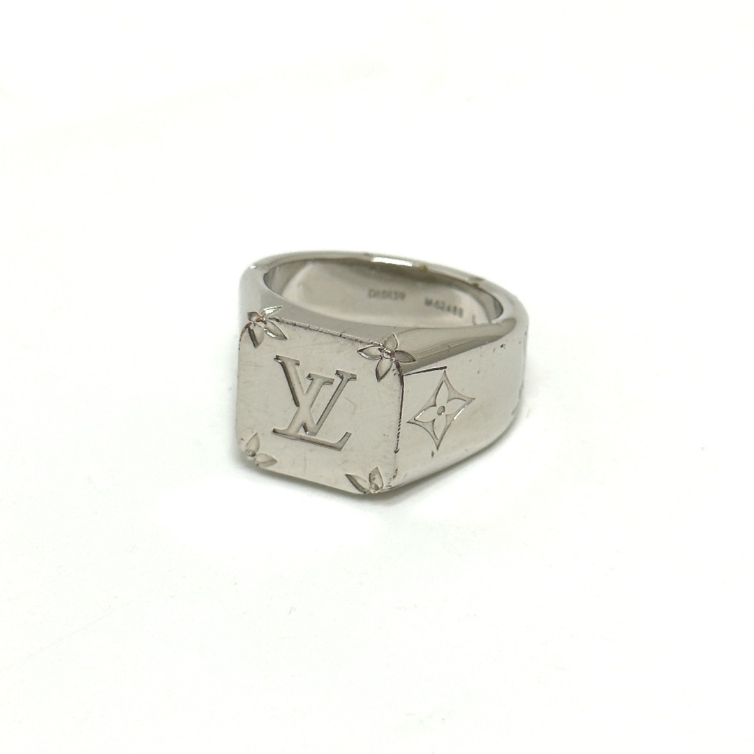 Louis Vuitton LOUIS VUITTON signet ring M62488 men's silver color