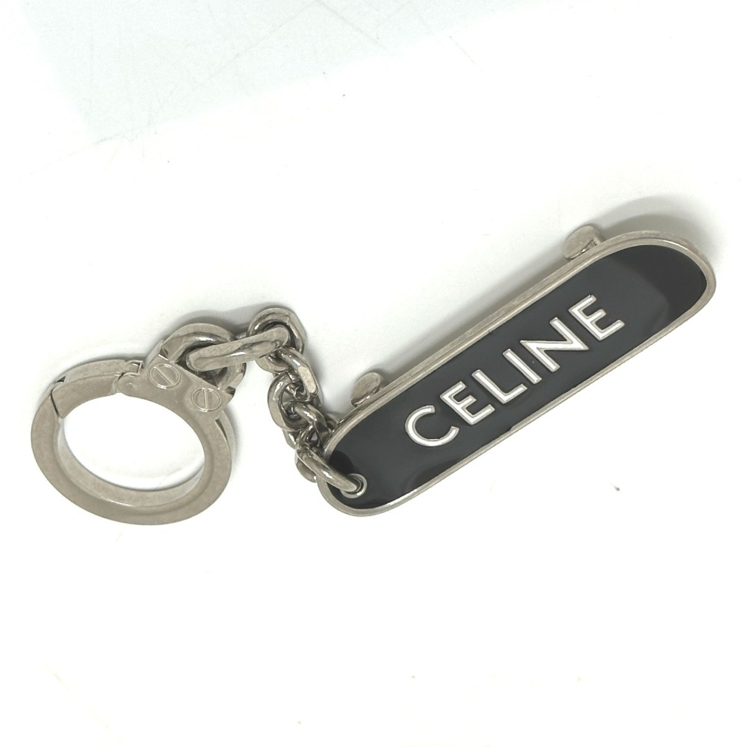 セリーヌ CELINE スケートボード バッグチャーム キーホルダー メタル ブラックファッション小物