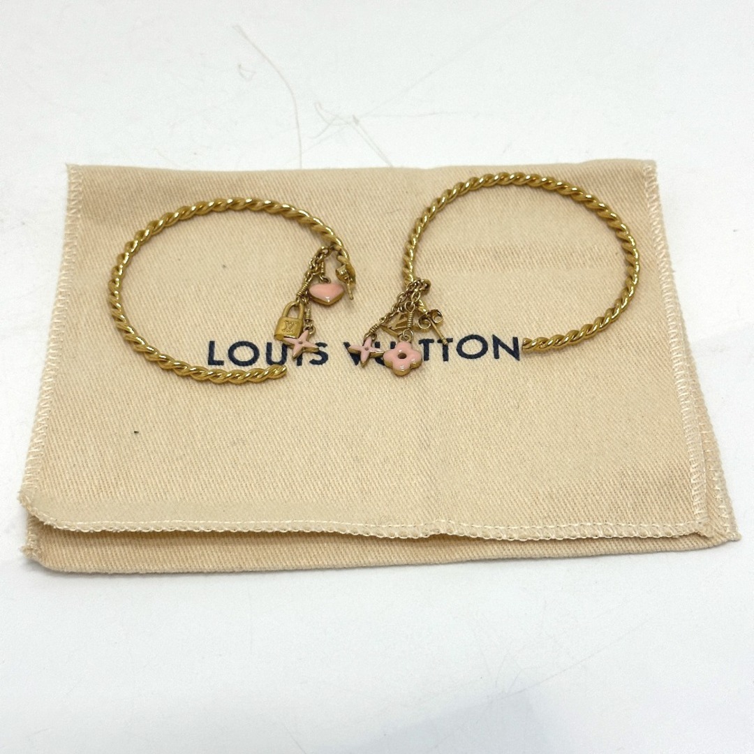 ルイヴィトン LOUIS VUITTON クレオール・スウィートモノグラム M65481 アクセサリー フープ ピアス メタル ピンク