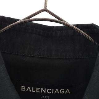 BALENCIAGA 17AW NAVY ロゴプリント バックパック　BLACK