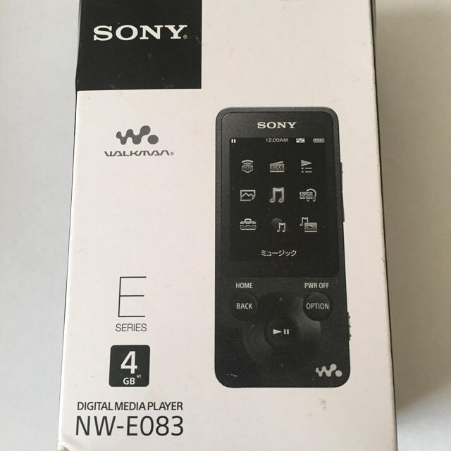 大特価!! SONY - 【新品未使用】SONY WALKMAN《NW-E083ブラック4GB》 ポータブルプレーヤー 大特価!! SONY - 【新品未使用】SONY WALKMAN《NW-E083ブラック4GB》 ポータブルプレーヤー