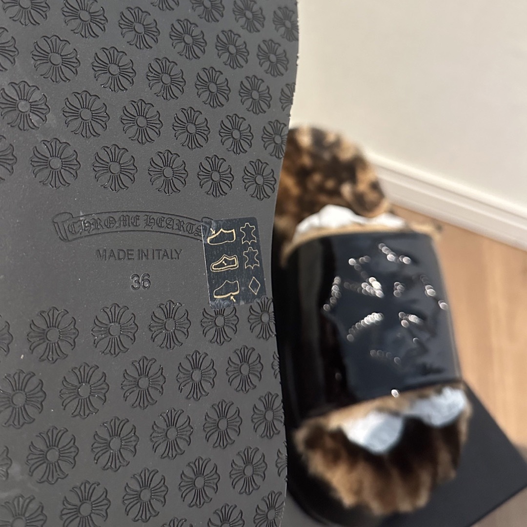 Chrome Hearts クロムハーツ オンライン限定サンダル leopard