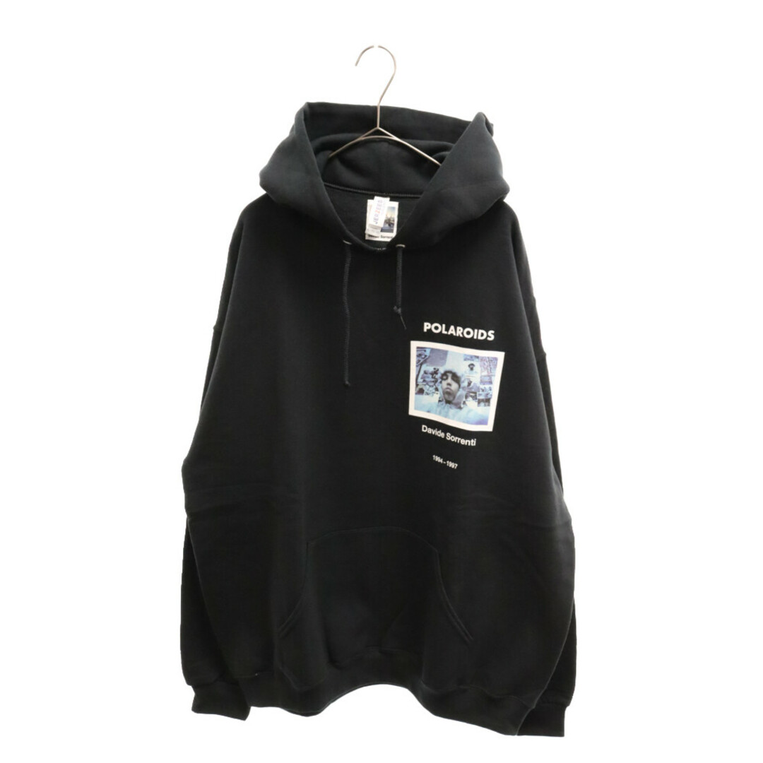 WACKO MARIA ワコマリア 23AW DAVIDE SORRENTI / PULLOVER HOODED SWEAT SHIRT ( TYPE-1 ) ダヴィデソレンティ プルオーバーパーカー ブラック DAVIDESORRENTI-WM-SS04