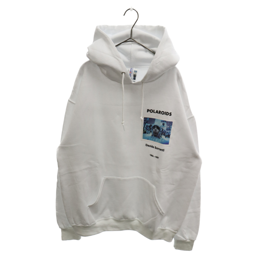 WACKO MARIA ワコマリア 23AW DAVIDE SORRENTI / PULLOVER HOODED SWEAT SHIRT ( TYPE-1 ) ダヴィデソレンティ プルオーバーパーカー ホワイト DAVIDESORRENTI-WM-SS04