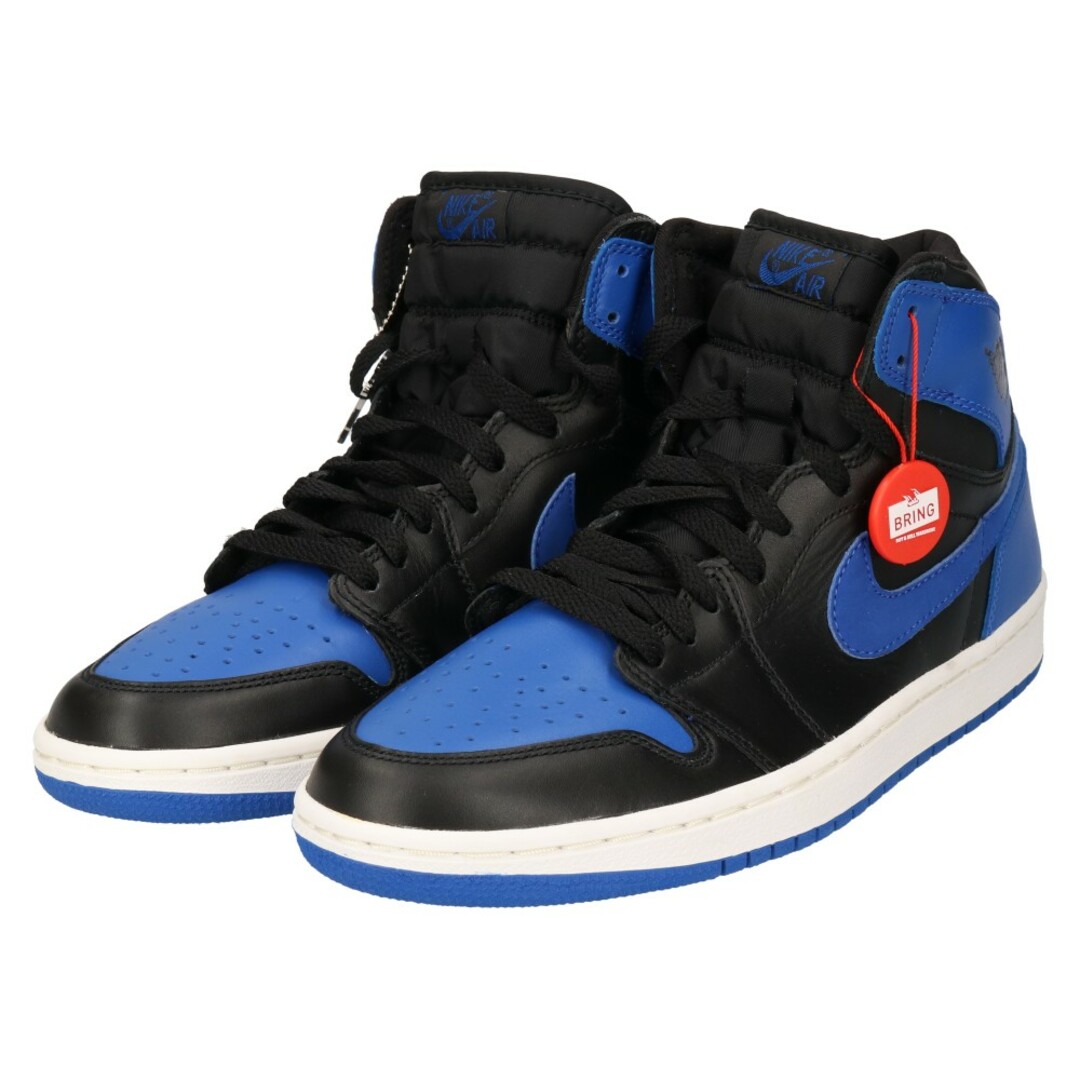 NIKE ナイキ 2001年製 AIR JORDAN 1 RETRO HIGH ROYAL 136066-041 エアジョーダン1 レトロ ロイヤル ハイカットスニーカー シューズ ブラック/ブルー US9/27cm