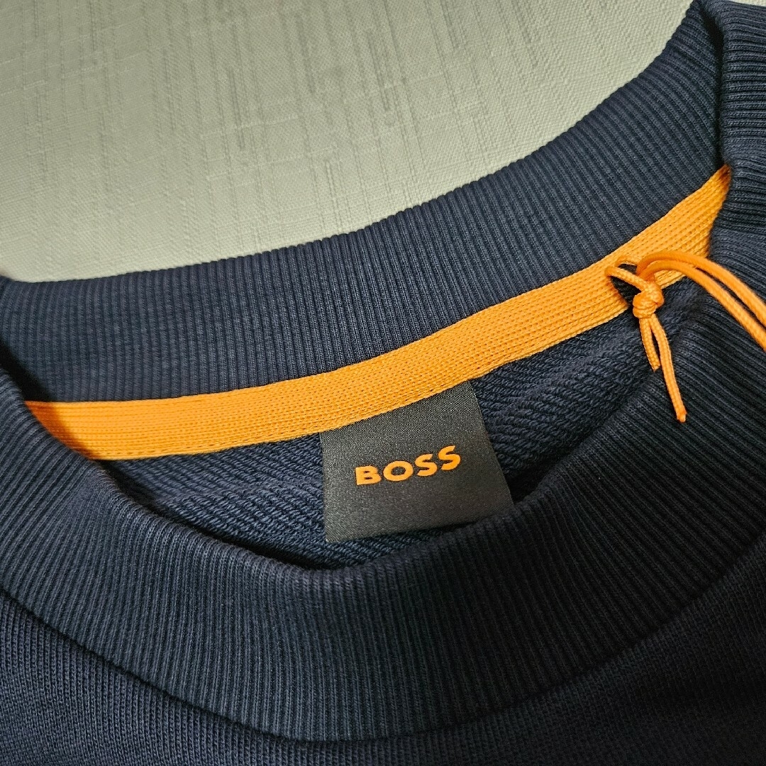 新品 BOSS ボス ロゴ スウェット XL メンズ 黒 ブラック ヒューゴボス