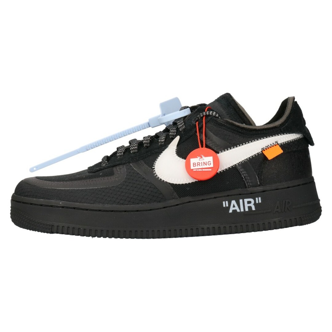 NIKE ナイキ OFF-WHITE AIR FORCE 1 LOW AO4606-001 オフホワイト エアフォースワン ローカットスニーカー US8/26.0cm ブラック