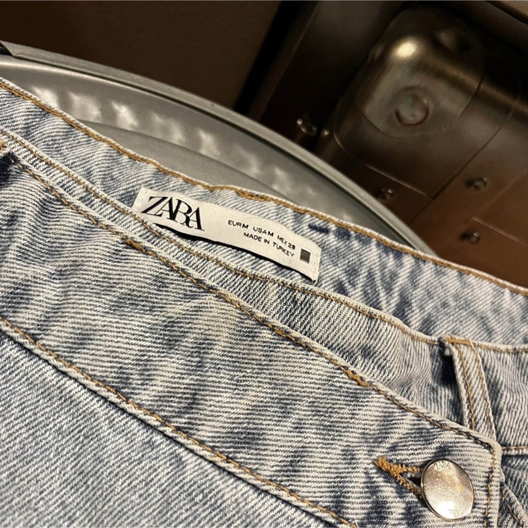 SLY(スライ)のZARA キャロットスカート　ミニ　デニム　スカート　2 レディースのスカート(ミニスカート)の商品写真