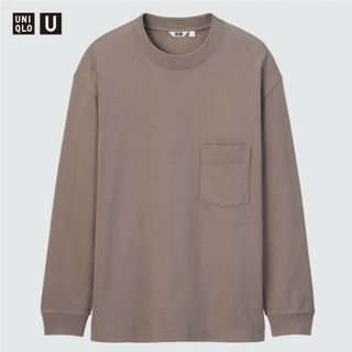 ユニクロ(UNIQLO)のユニクロ　メンズ　クルーネックT（長袖）Lサイズ(Tシャツ/カットソー(七分/長袖))