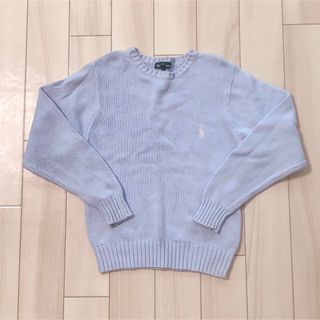 ラルフローレン(Ralph Lauren)のラルフローレン　水色　綿ニット 130(ニット)