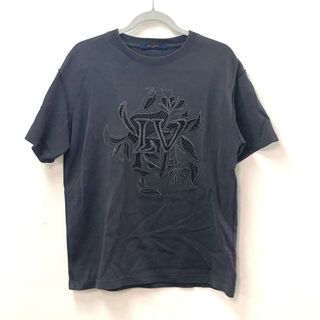 ルイヴィトン(LOUIS VUITTON)のルイヴィトン LOUIS VUITTON LVヴェジェトゥルレースエンブロイダリーTシャツ アパレル トップス メッシュ 半袖Ｔシャツ コットン グレー系(Tシャツ/カットソー(半袖/袖なし))