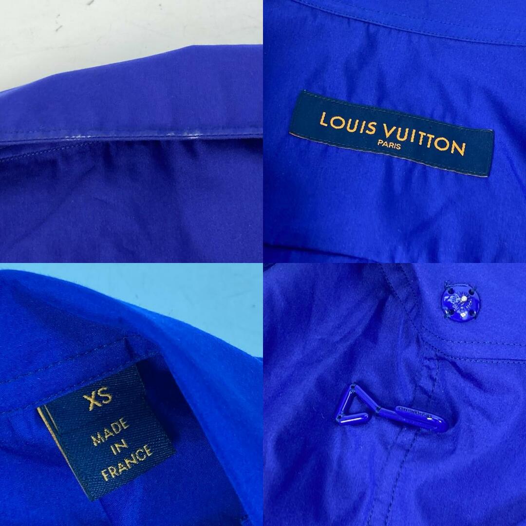 LOUIS VUITTON(ルイヴィトン)のルイヴィトン LOUIS VUITTON LVスプレッド ショートスリーブ 22SS 襟付き 半袖 ロゴ トップス アパレル 半袖シャツ コットン ブルー メンズのトップス(シャツ)の商品写真