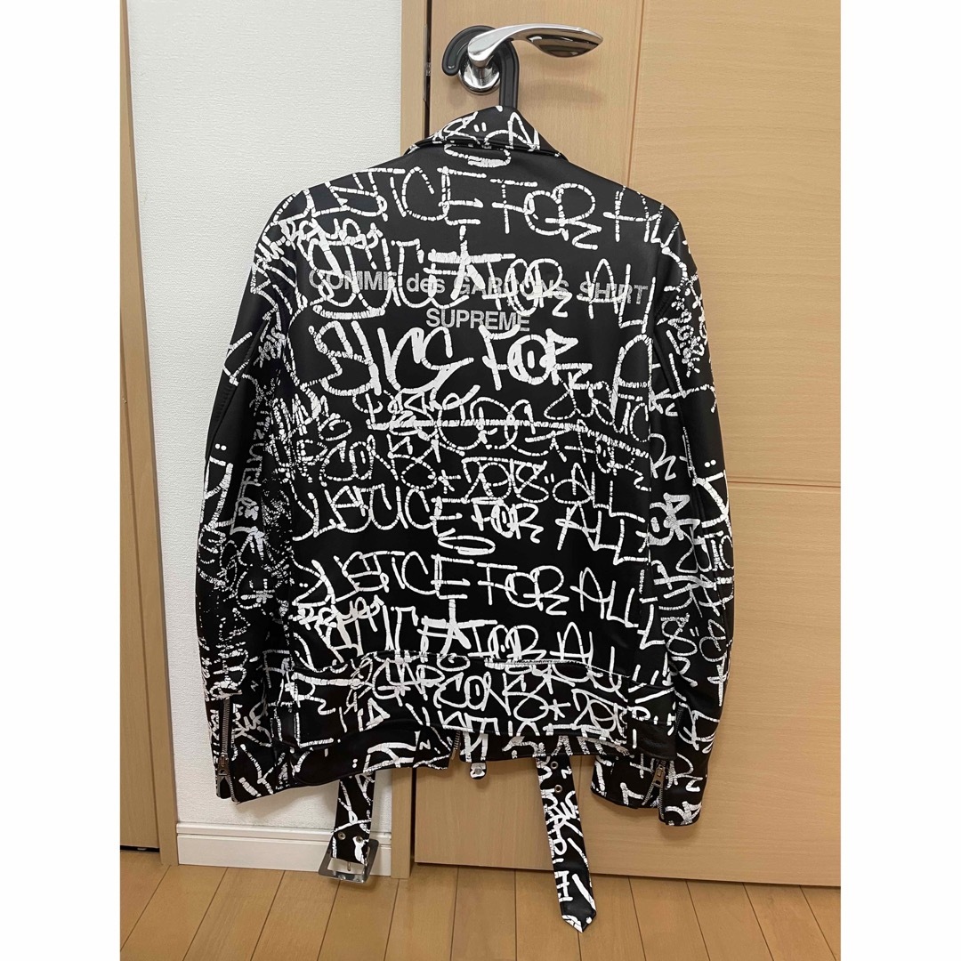 Supreme(シュプリーム)のSupreme×COMME des GARCONS×Schott 18aw メンズのジャケット/アウター(レザージャケット)の商品写真