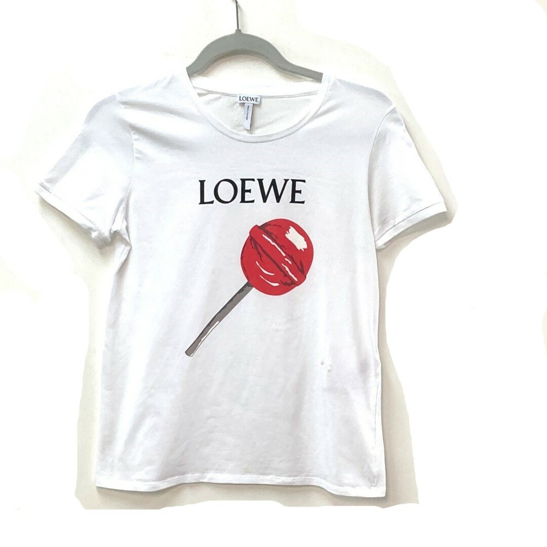 ロエベ LOEWE ロリーポップ トップス ロゴ アパレル キャンディ 半袖Ｔシャツ コットン ホワイト 美品のサムネイル
