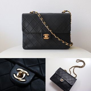 シャネル(CHANEL)の美品 CHANEL シャネル ヴィンテージ ミニ マトラッセ ショルダーバッグ(ショルダーバッグ)