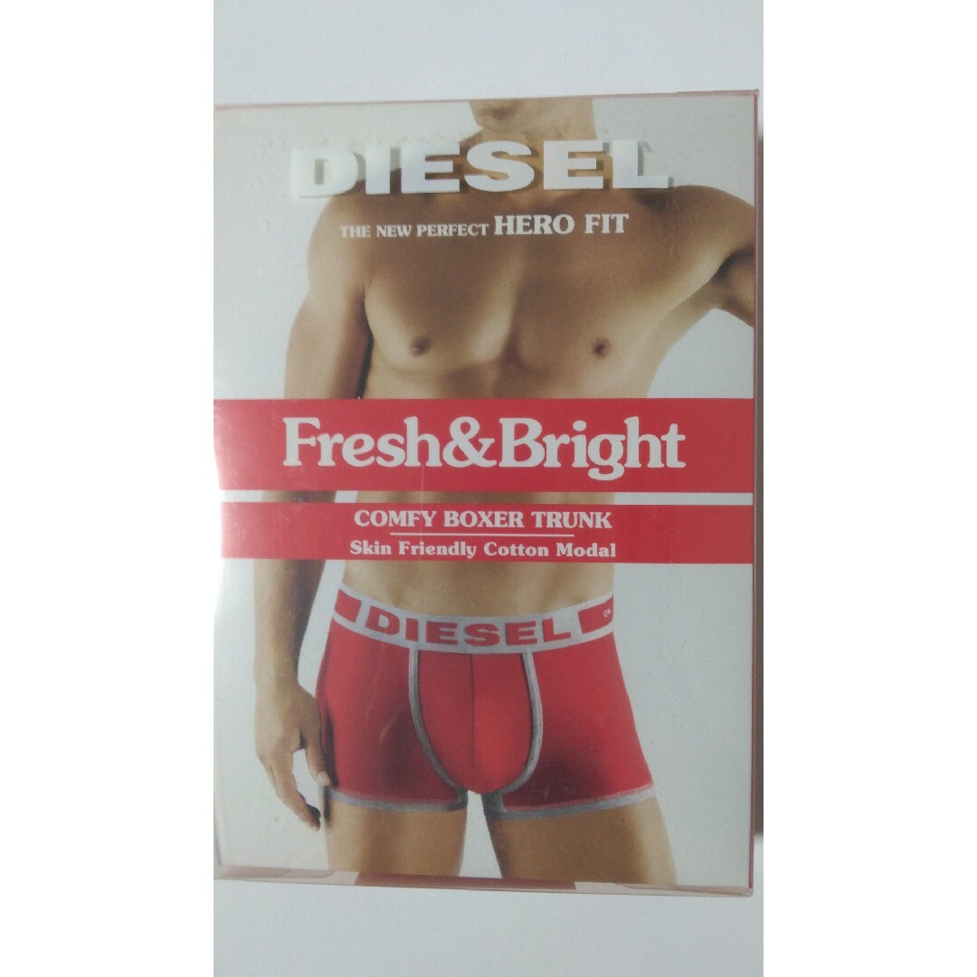 DIESEL(ディーゼル)のdiesel  ディーゼル　ボクサーパンツ　アンダーウェア　赤　M メンズのアンダーウェア(ボクサーパンツ)の商品写真