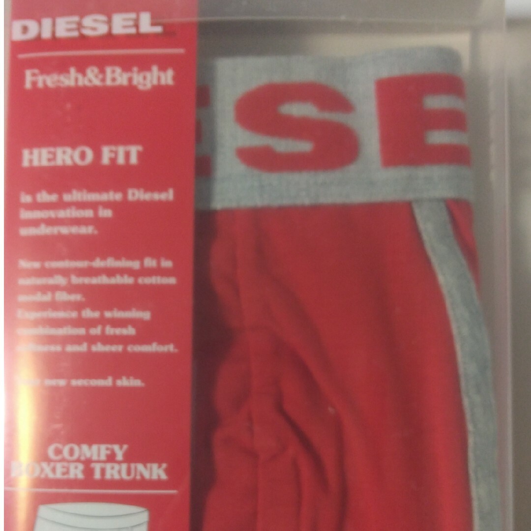 DIESEL(ディーゼル)のdiesel  ディーゼル　ボクサーパンツ　アンダーウェア　赤　M メンズのアンダーウェア(ボクサーパンツ)の商品写真