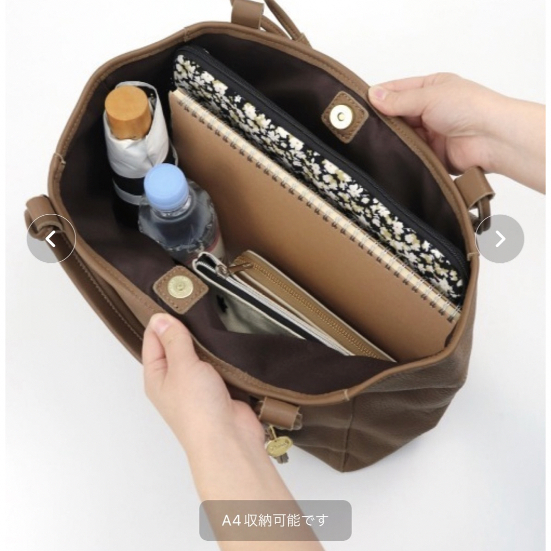 新品本革 レザー リレット ループハンドルスクエアトート
