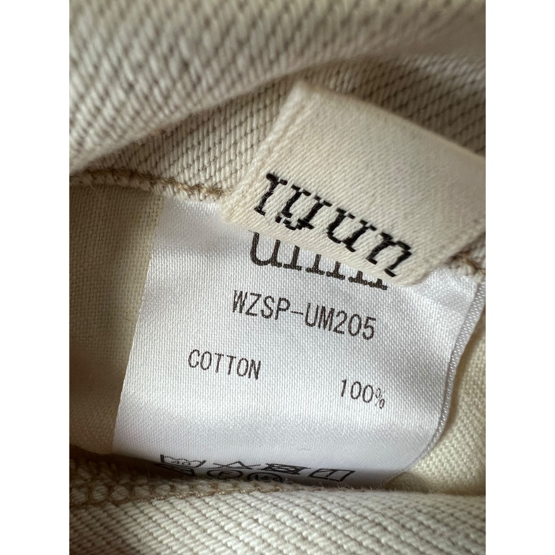 unfil cotton-denim 2tuck trousers