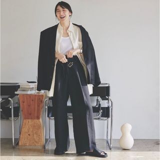 TODAYFUL - Doubletuck Twill Trousers ブラック 36の通販 by shop