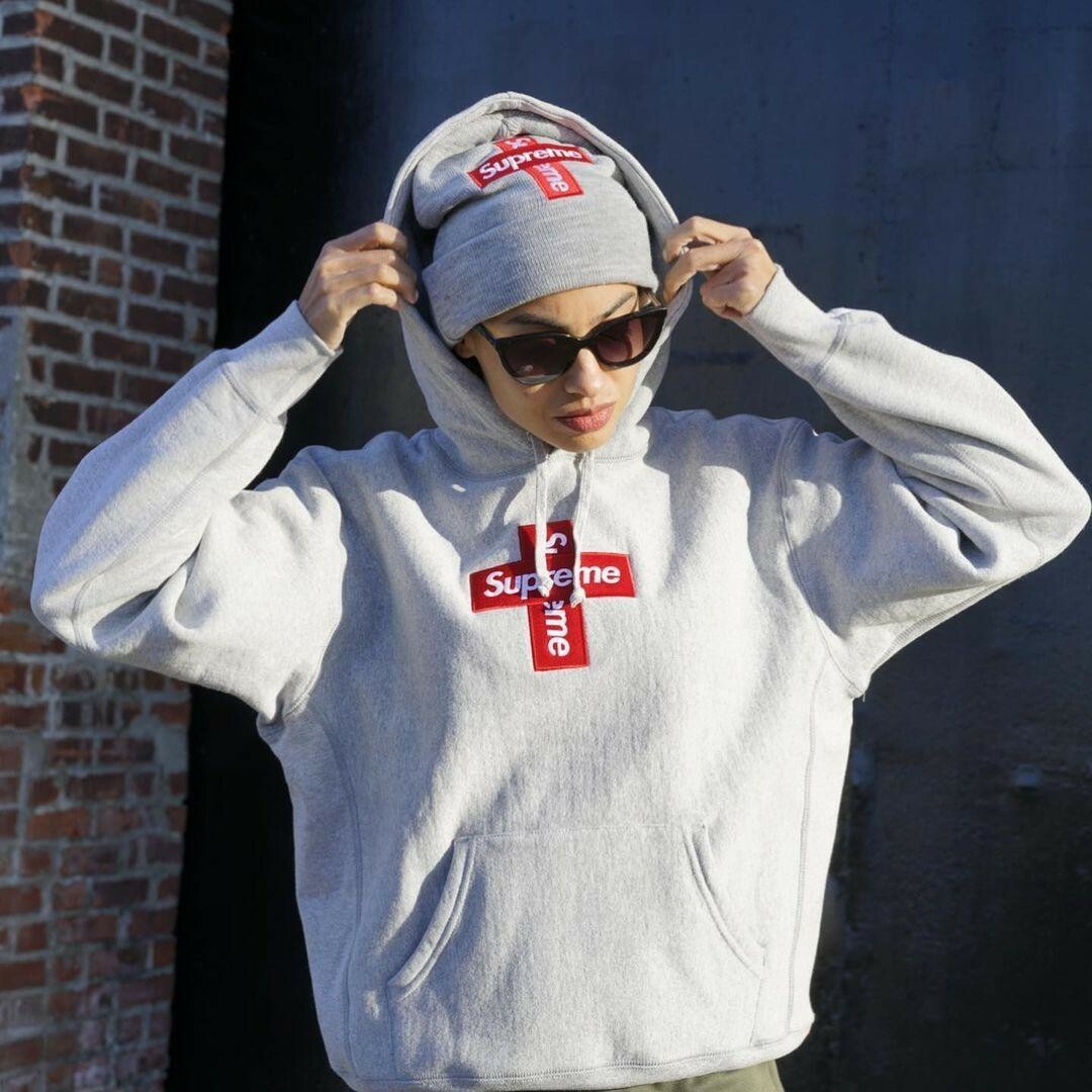 帽子New Era Supreme Cross Box Logo Beanie