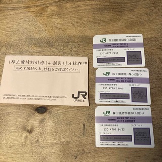 JR東日本 株主優待割引券(4割引)(鉄道乗車券)