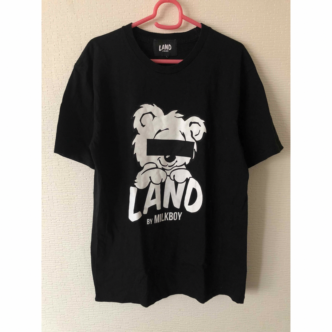 land by milkboy BEAR クマ 熊 Tシャツ ビッグシルエットトップス