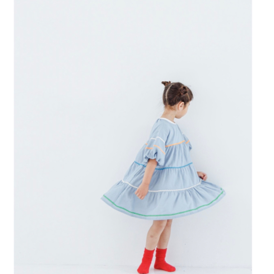 LOWRYS FARM(ローリーズファーム)のLOWRYS FARM ナミナミティアードワンピース キッズ/ベビー/マタニティのキッズ服女の子用(90cm~)(ワンピース)の商品写真