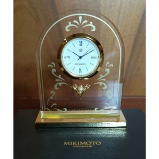 ミキモト(MIKIMOTO)のMIKIMOTO international ミキモト 真珠付置き時計 未使用(置時計)