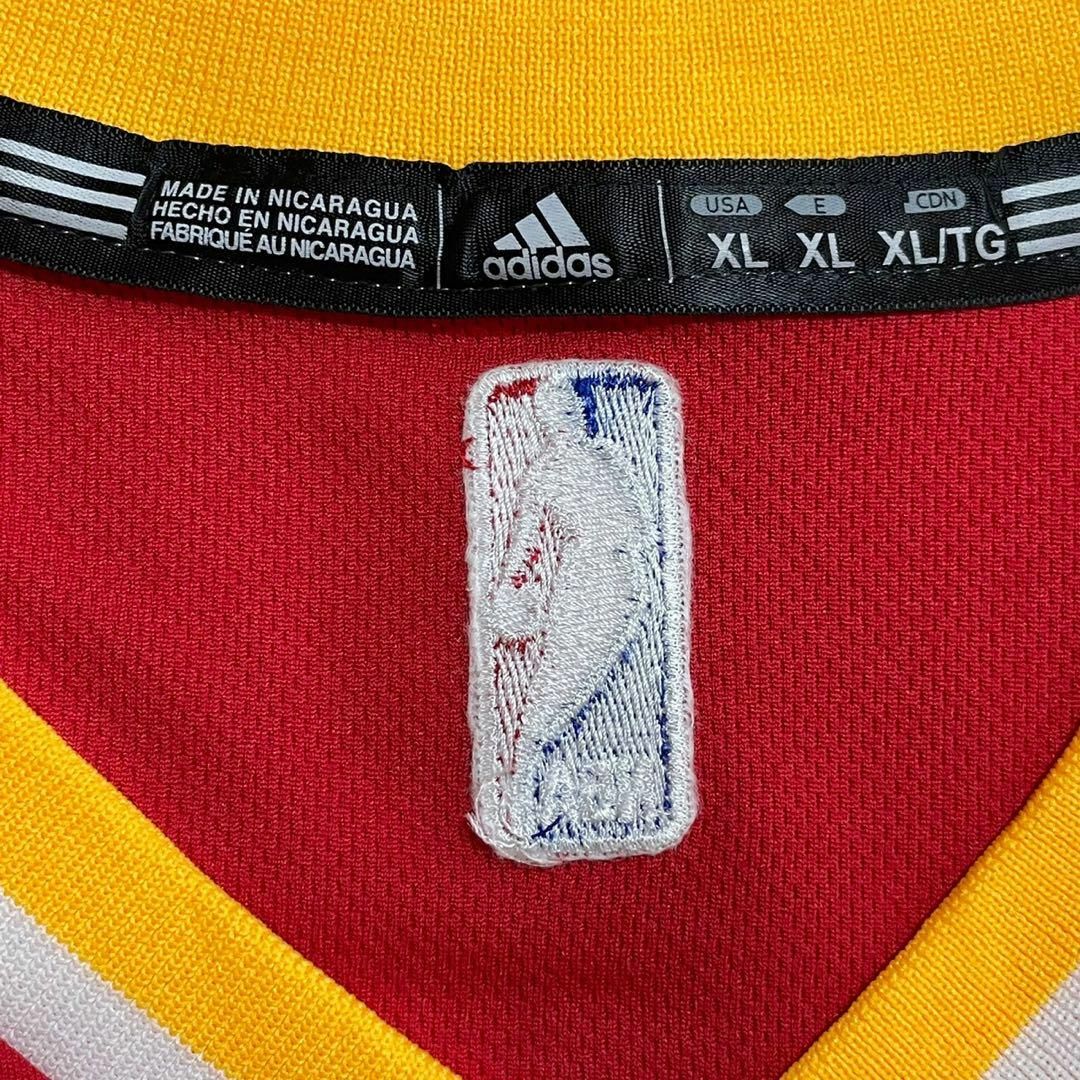 adidas アディダス　NBA ヒューストン・ロケッツ　ゲームシャツ　赤　XL 7