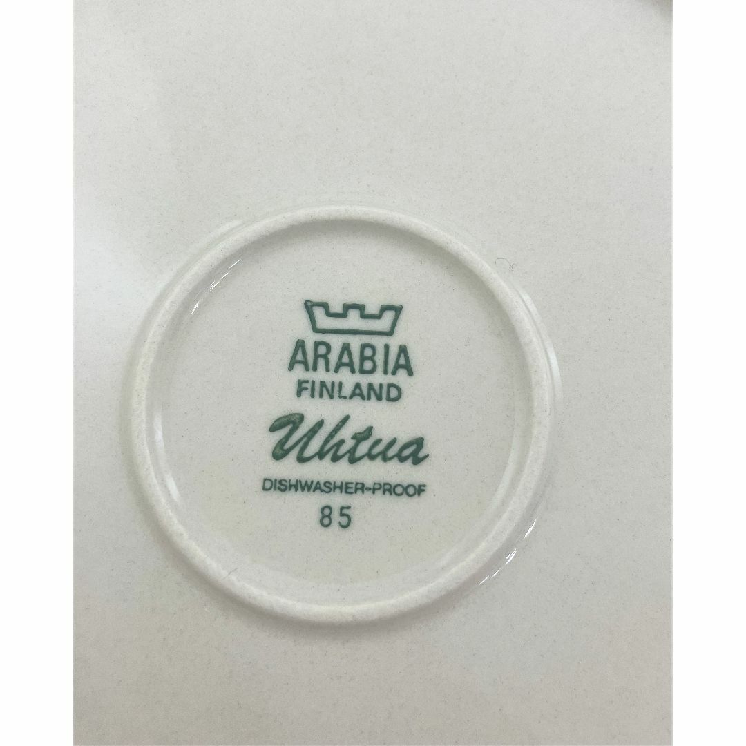 未使用 アラビア Uhtua ウートゥア 丸皿 プレート皿 4枚 約25.5cm 2