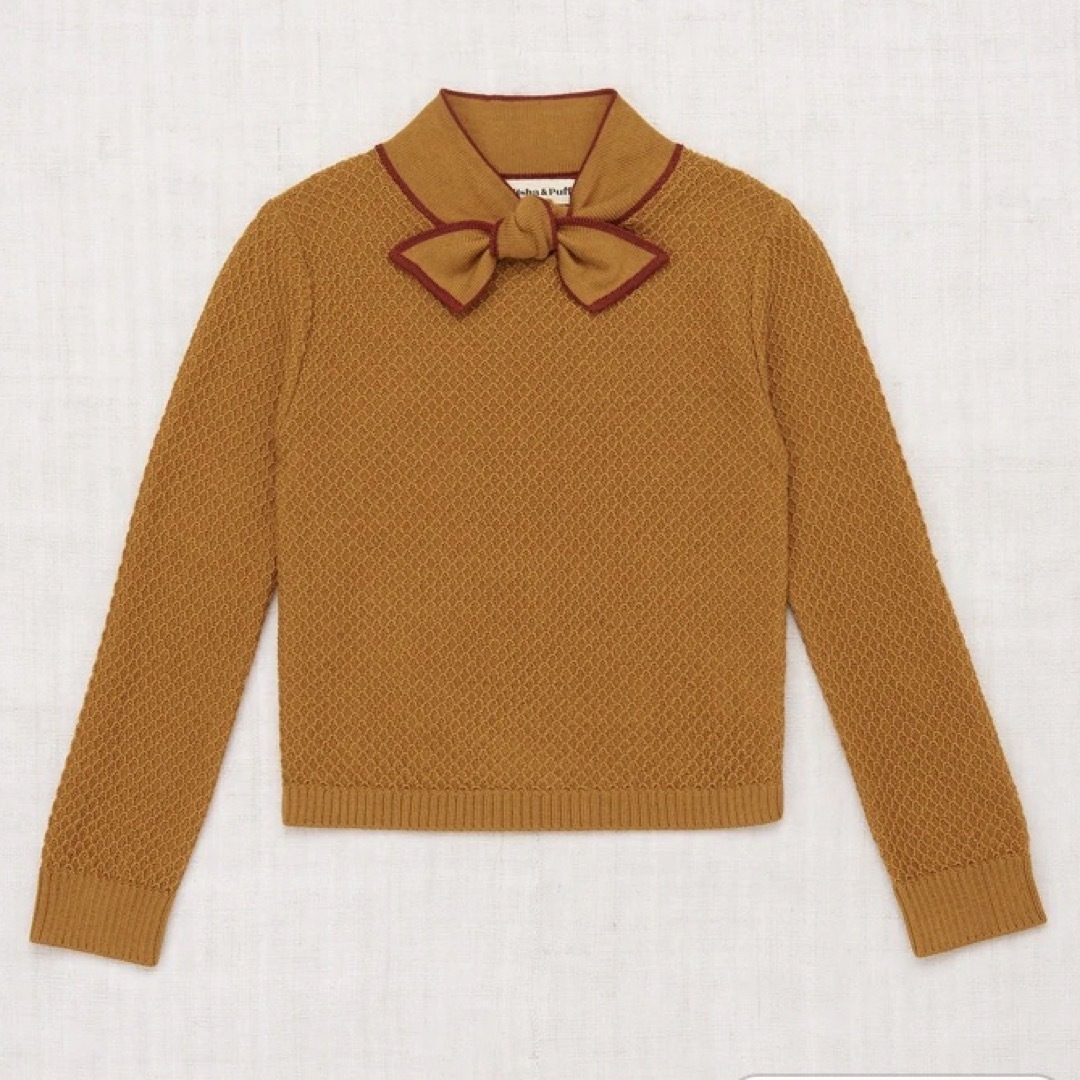 Misha and puff bow scout sweaterキッズ/ベビー/マタニティ