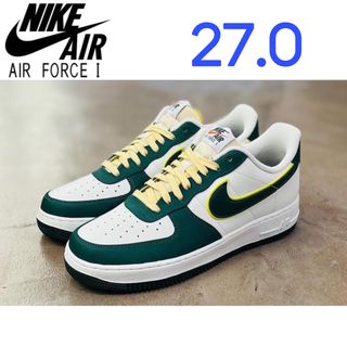 ナイキ(NIKE)の【新品27cm】NIKE エアフォース１ ホワイト/グリーン/イエロー/オレンジ(スニーカー)