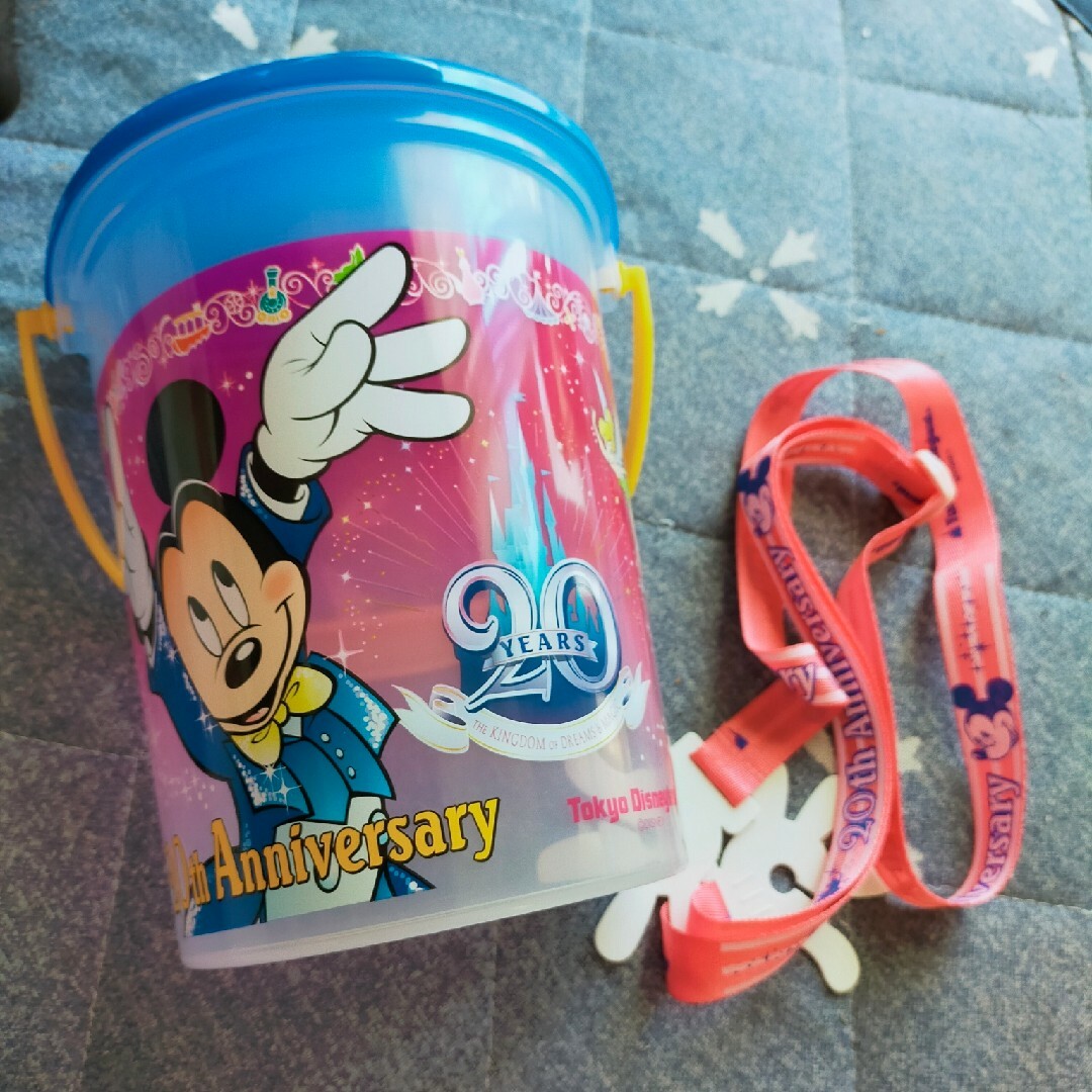 Disney(ディズニー)のディズニーポップコーンバケツ20th エンタメ/ホビーのおもちゃ/ぬいぐるみ(キャラクターグッズ)の商品写真
