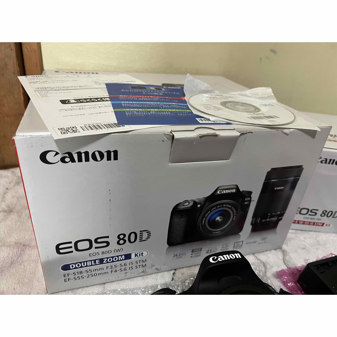 Canon - Canon EOS 80D (W) Wズームキット キャノン カメラの通販 by