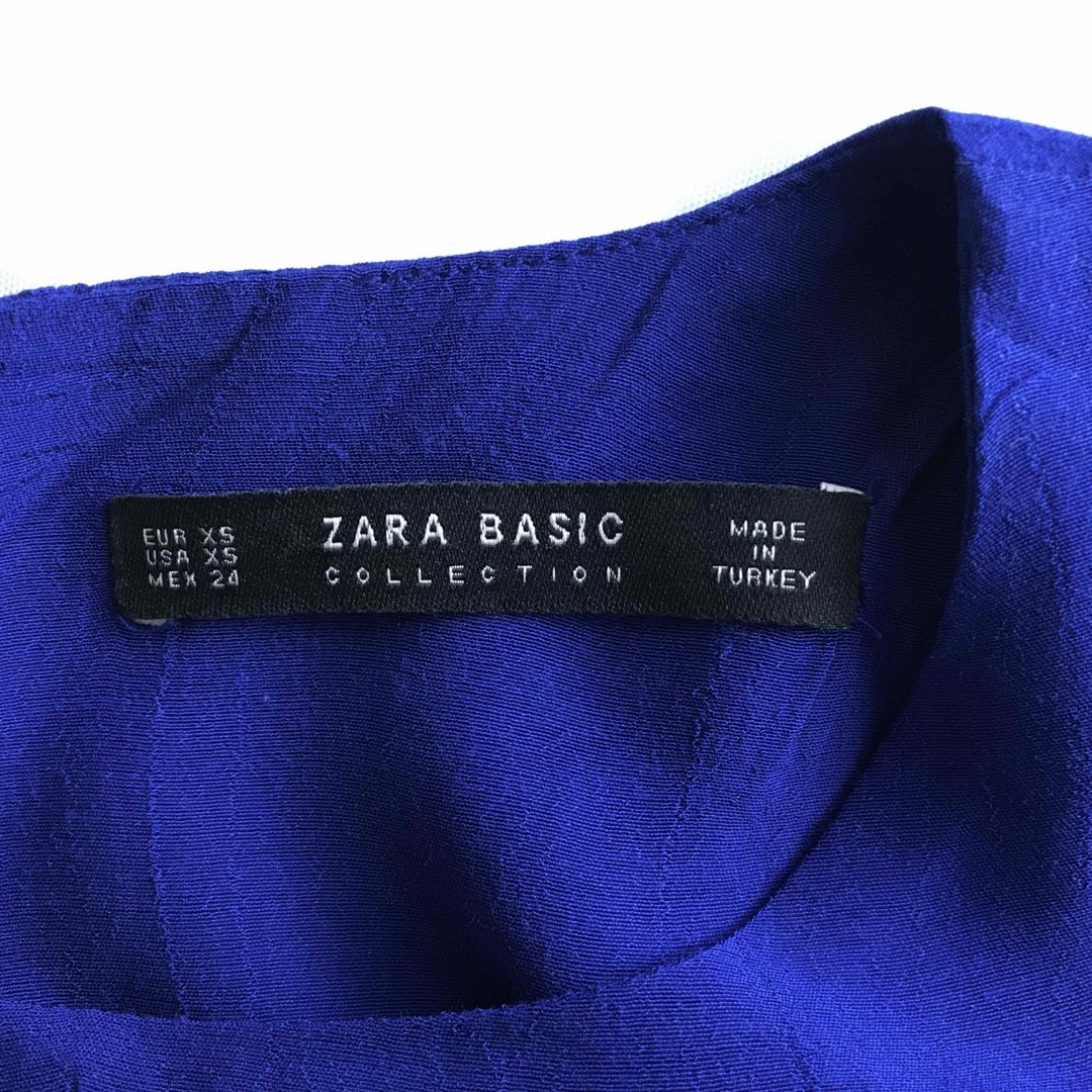 ZARA(ザラ)のZARA★オープンショルダー レイヤードスタイルトップスXS/ロイヤルブルー レディースのトップス(シャツ/ブラウス(長袖/七分))の商品写真