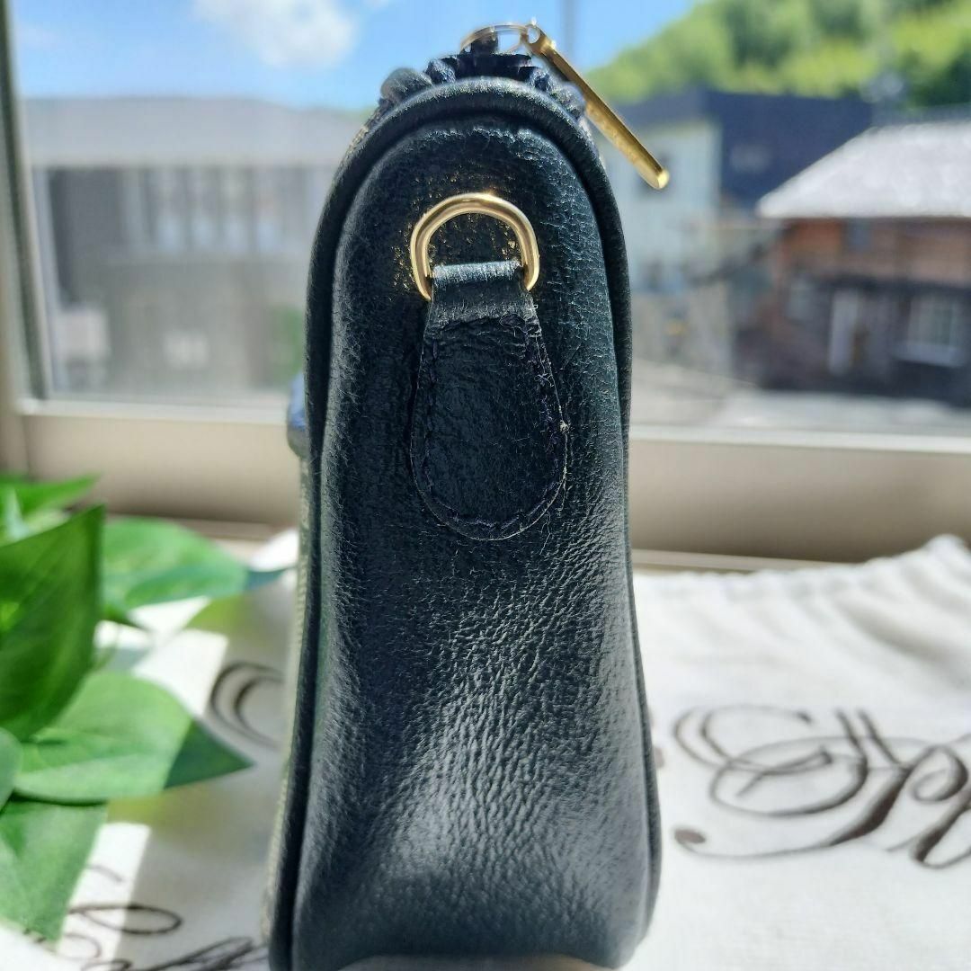 【美品】 GUCCI グッチ ショルダーバッグ ポシェット GG 白 ネイビー
