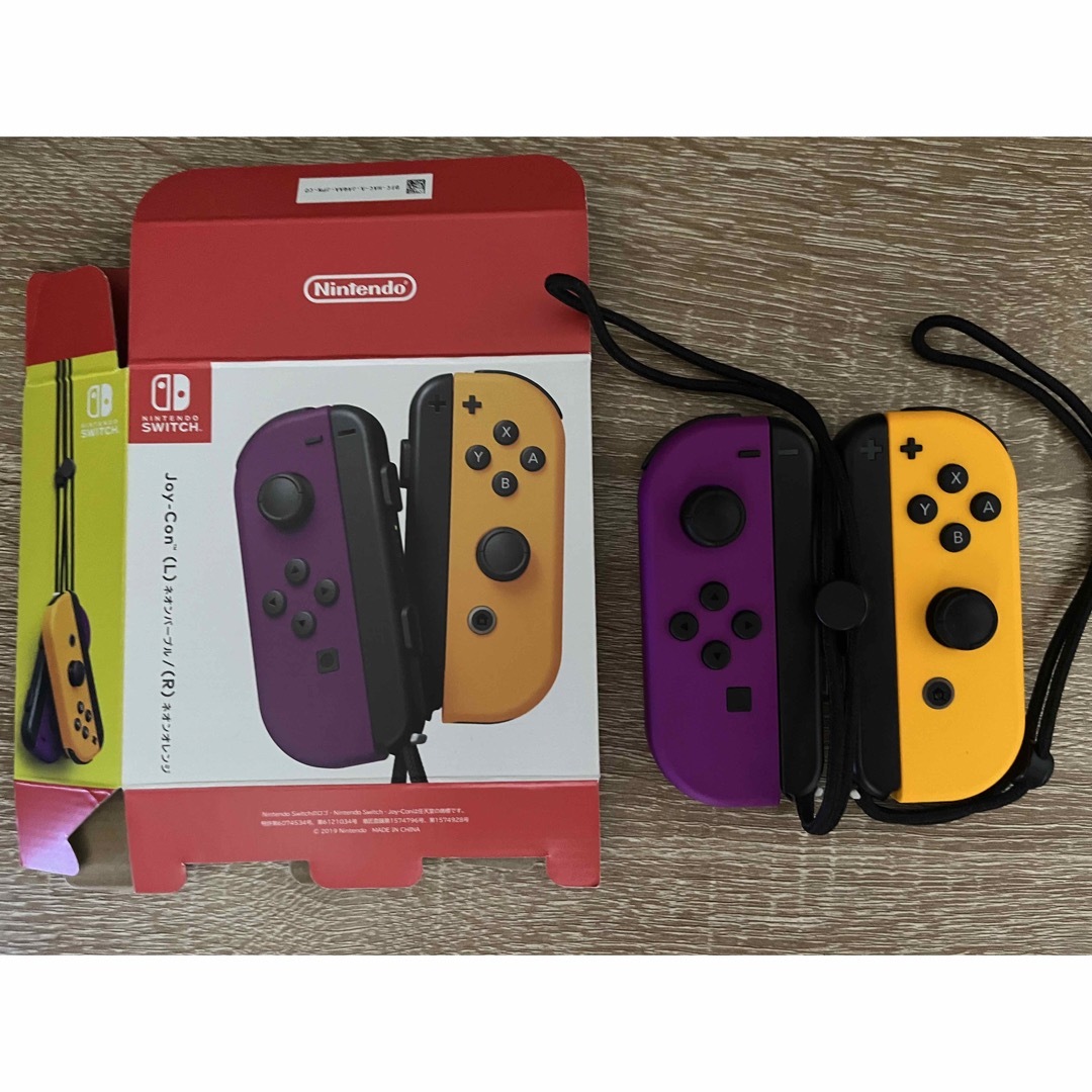 任天堂 - Joy-Con(L)ネオンパープル/(R)ネオンオレンジの通販 by Ut's