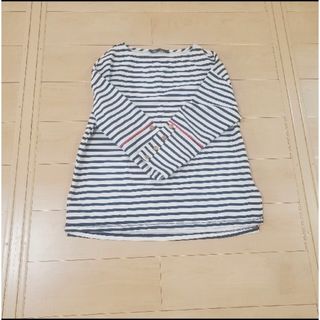 ザラ(ZARA)のZARA カットソー　ボーダー　マリン(カットソー(長袖/七分))