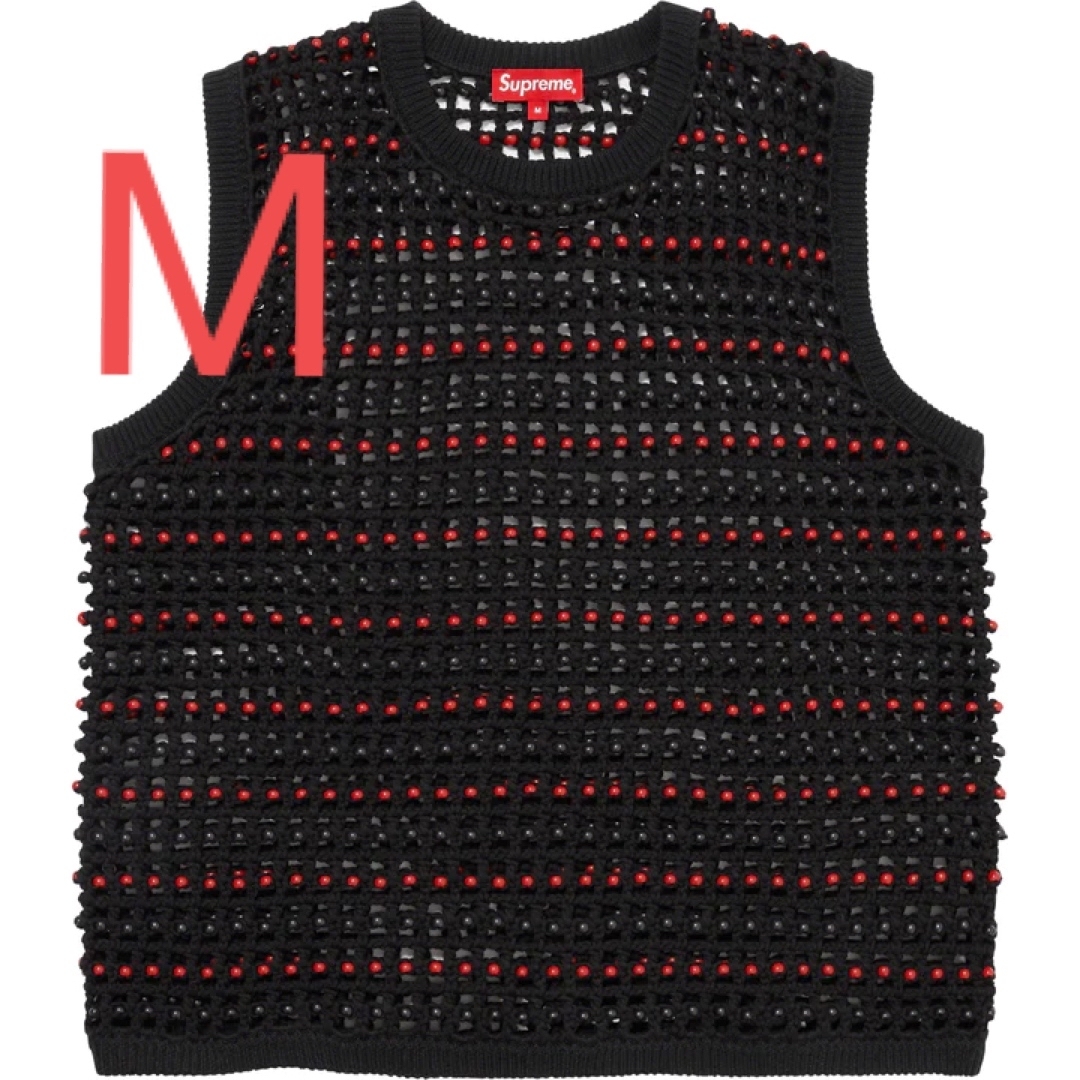 Supreme(シュプリーム)のsupreme beaded sweater vest M メンズのトップス(ニット/セーター)の商品写真