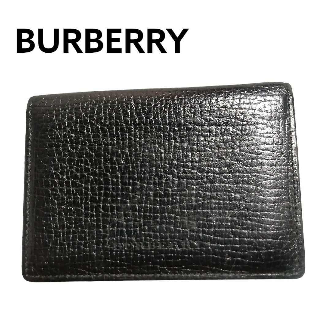 バーバリー BURBERRY 名刺入れ チェック 定期入れ パスケース 中古