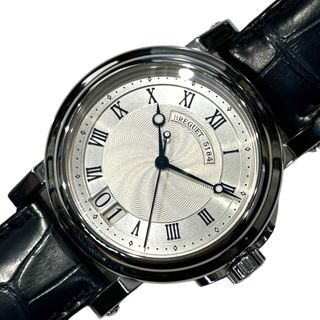 ブレゲ(Breguet)の　ブレゲ Breguet マリーン2　ラージデイト 5817ST/12/5J8 ステンレススチール クロコダイルブレス メンズ 腕時計(その他)