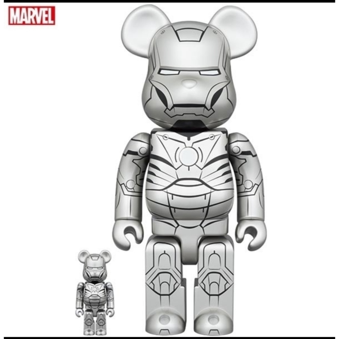 BE@RBRICK IRON MAN MARK II 100％ & 400％ エンタメ/ホビーのフィギュア(アメコミ)の商品写真