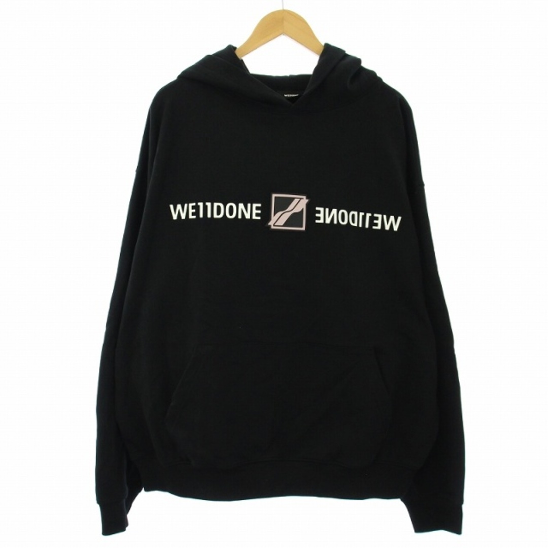 74cm着丈WE11DONE Patched Mirror Logo Hoodie