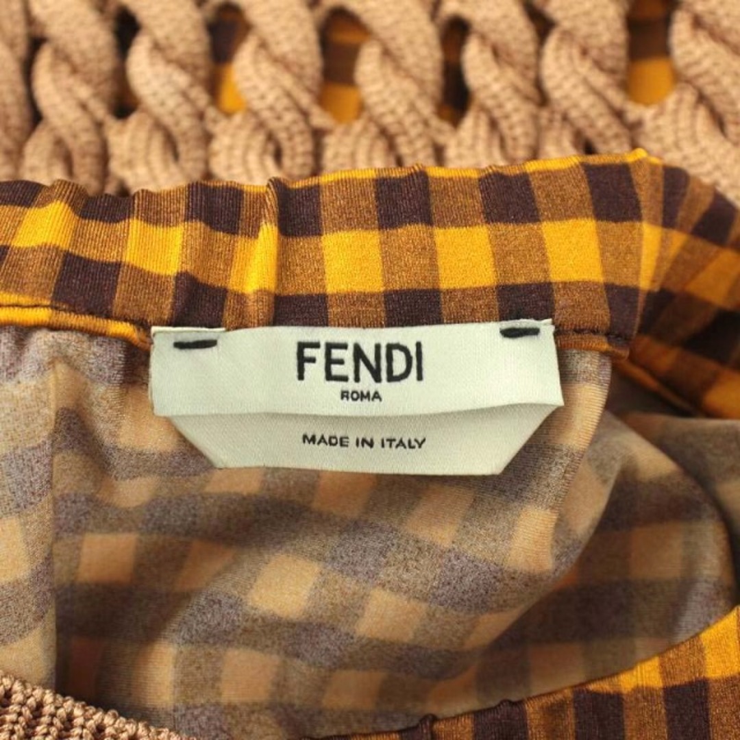 FENDI(フェンディ)のフェンディ タイトスカート 40 M ベージュ オレンジ レディースのスカート(ロングスカート)の商品写真