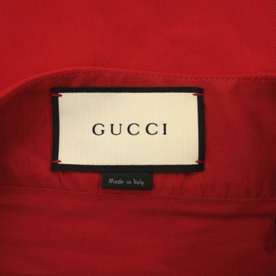 Gucci - グッチ スカート GG 膝丈 フレア ウール シルク混 38 赤 