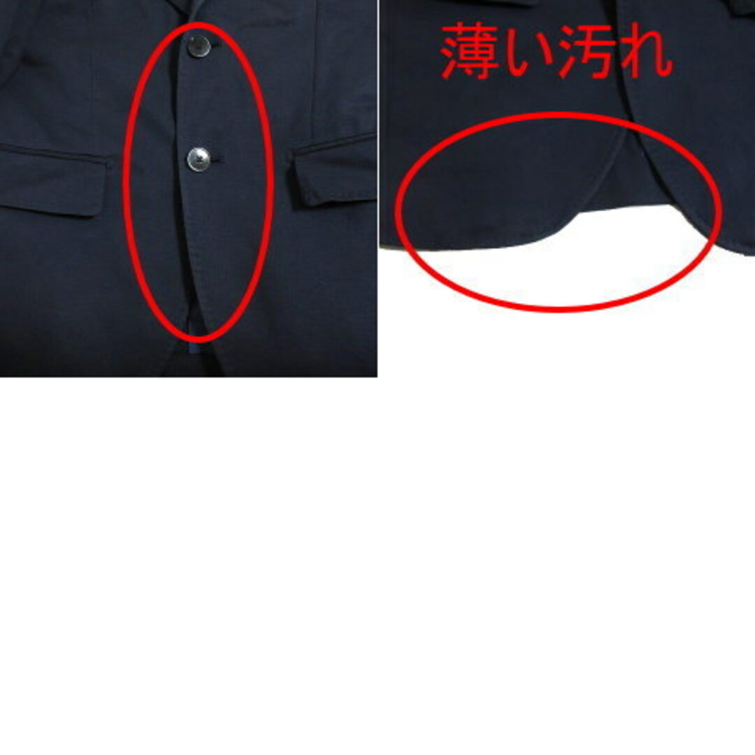 COMME CA MEN(コムサメン)のコムサメン テーラード ジャケット SS 2B 背抜き センターベント 紺  メンズのジャケット/アウター(テーラードジャケット)の商品写真