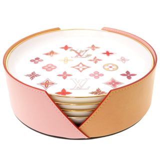 ルイヴィトン(LOUIS VUITTON)の未使用 ルイ ヴィトン モノグラム フラワー セット4 アシェット GI0875 食器 ホワイト プレート 皿 LV 0211 【中古】 LOUIS VUITTON(食器)