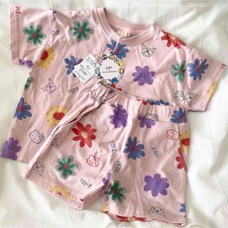 サンリオ(サンリオ)の【新品】リトシー サンリオ 上下セット  90cm(Tシャツ/カットソー)